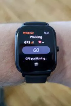 Xiaomi Amazfit GTS začátek cvičení