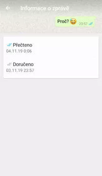 zobrazeno WhatsApp