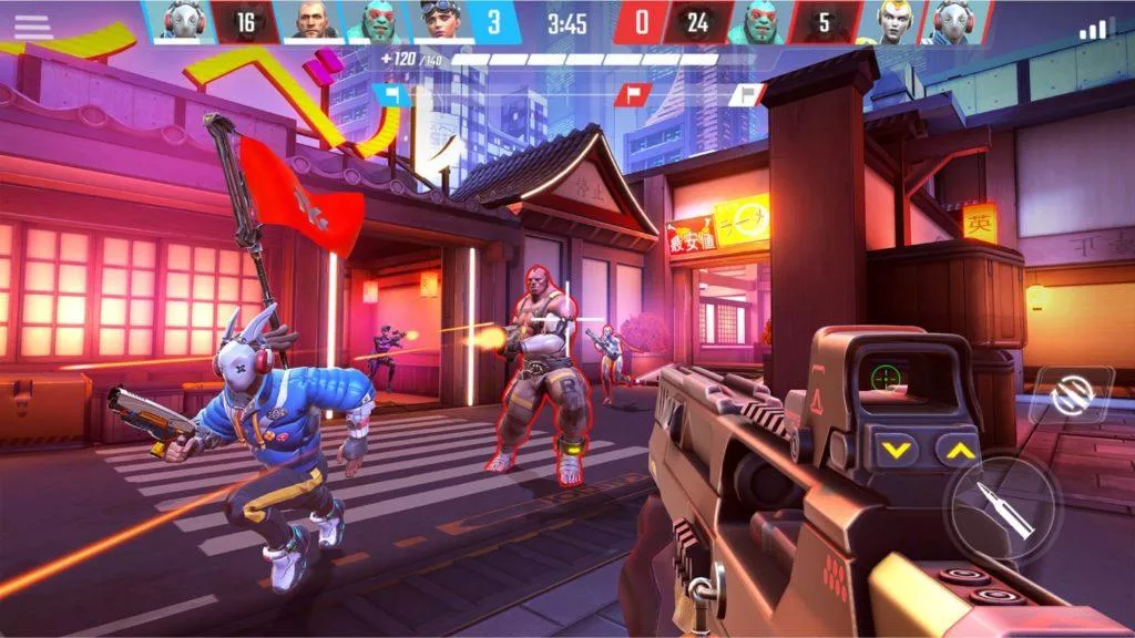 120Hz hry a aplikace Shadowgun War Games
