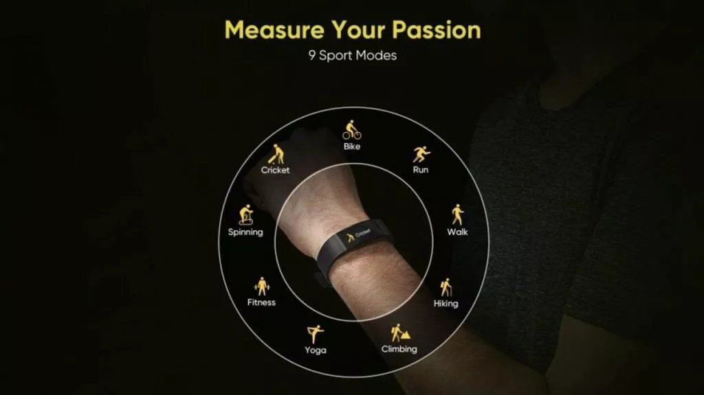 fitness náramek od realme