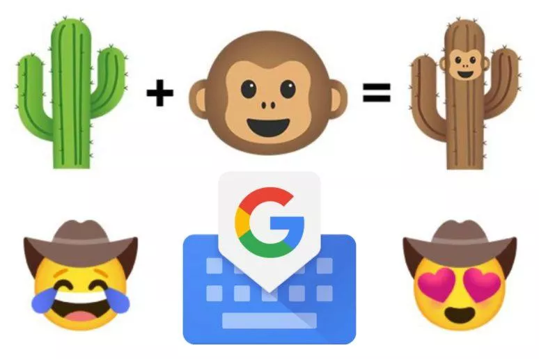 Gboard kombinování emoji kitchen