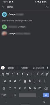Google Kontakty vyhledávání 1