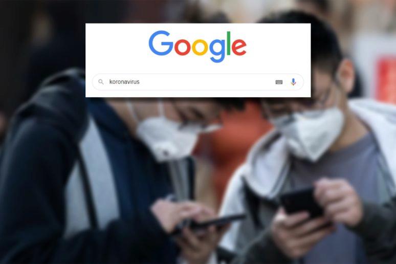 Google vyhledávání koronavirus