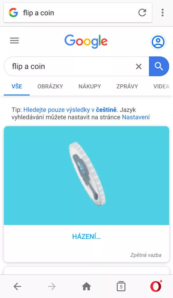 hod mincí android