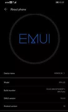 honor 9x android 10 honor 9x android 10