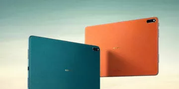 Huawei MatePad Pro green and orange