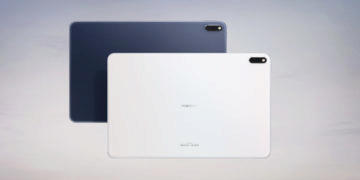 Huawei MatePad Pro grey and white