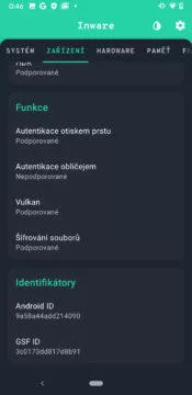 jak zjistit typ grafického čipu android