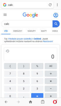 kalkulačka google