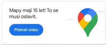 Mapy Google novinky narozeniny notifikace