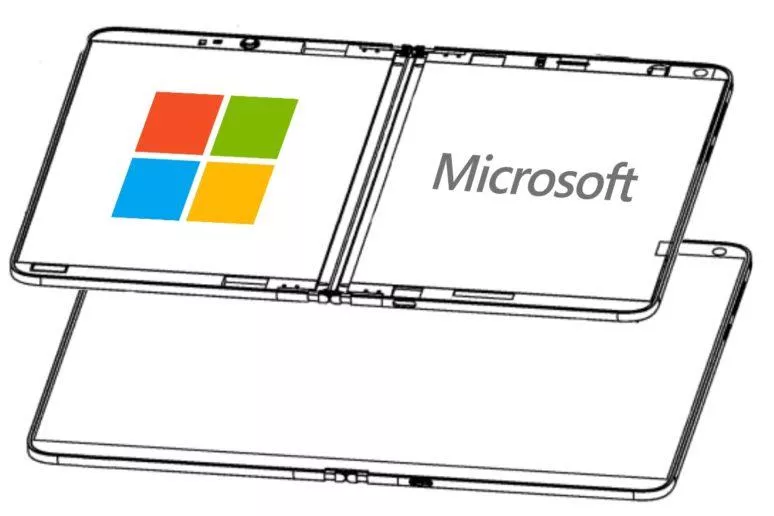 ohebný displej patent Microsoft Surface