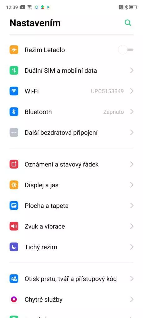 realme x2 pro nastaveni