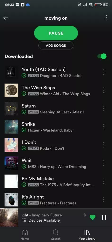 spotify texty