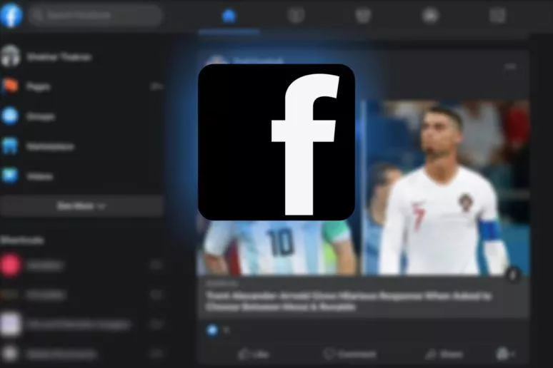 tmavý režim Facebook desktop sirsi testovani