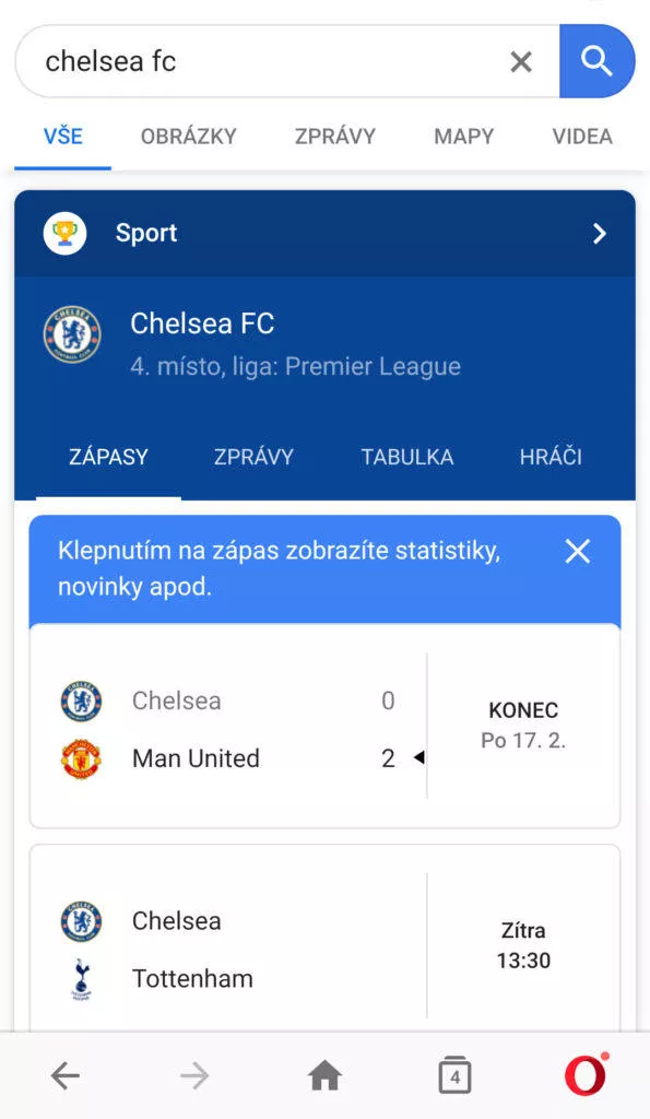 výsledky premier league