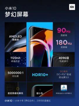 Xiaomi Mi 10 displej 1