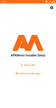 aplikace APKMirror Installer screen 1