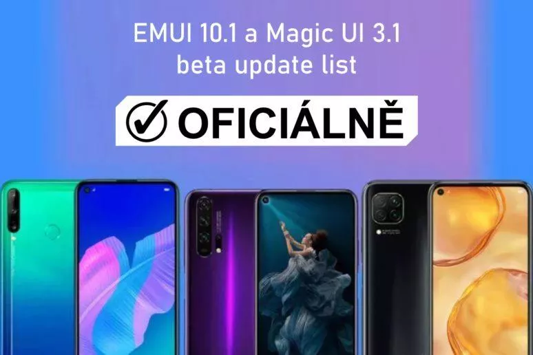 beta update EMUI 10.1 magic UI 3.1 oficiálně beta update EMUI 10.1 magic UI 3.1 oficiálně