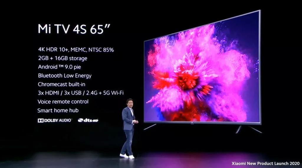 chytrá televize Mi TV 4S 65 specifikace