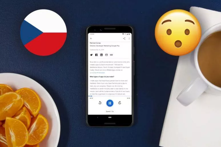 Google Asistent hlasité čtení webů Google Asistent hlasité čtení webů