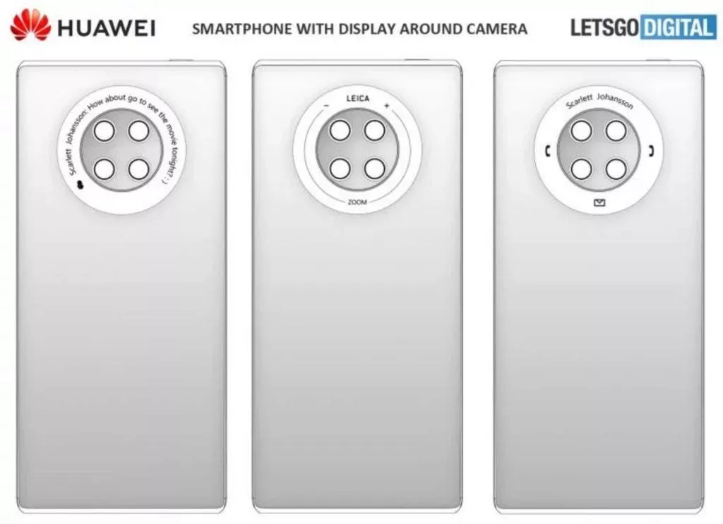 Huawei kruhové ovlávání na zádech 2