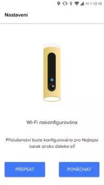 Netatmo Security aplikace přidávání kamery 5