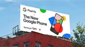 nový pixel telefon billboard