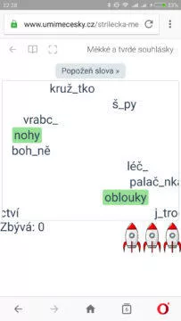 online procvičení češtiny