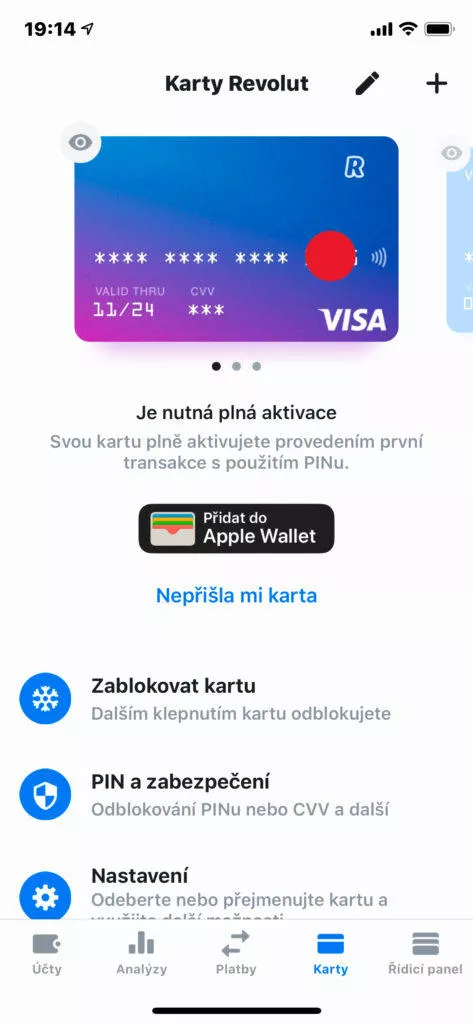 platební karta revolut