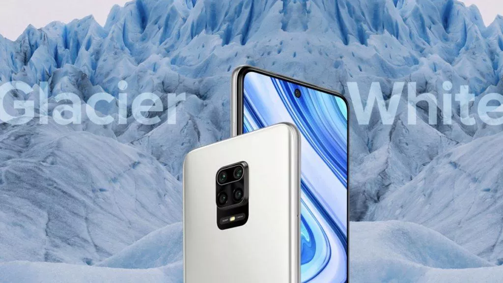 redmi note 9 pro glacier white