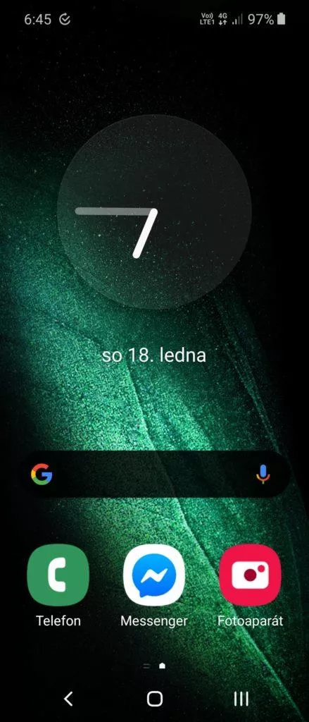 samsung galaxy fold externi displej launcher