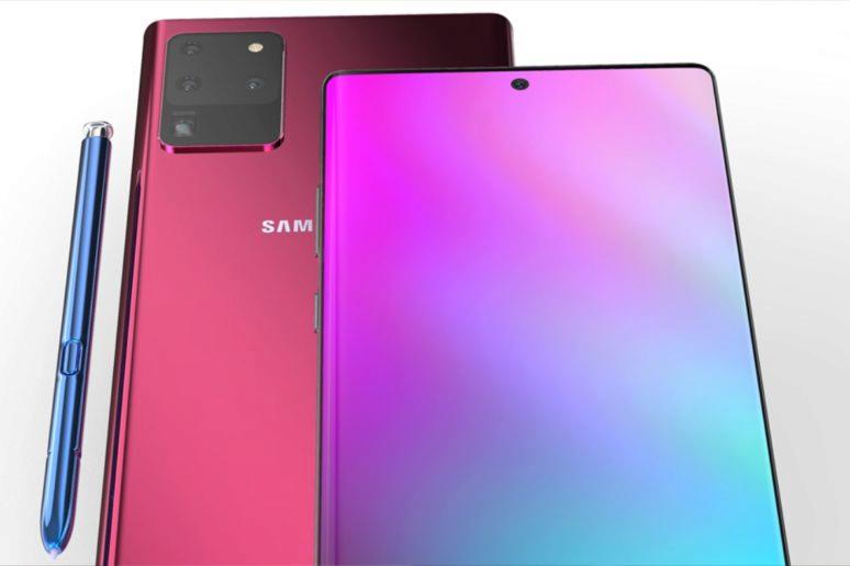 Samsung Galaxy Note20 Plus Ultra LGD rendery