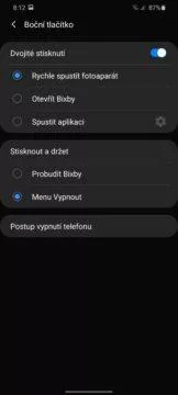 Samsung One UI 2 nastaveni