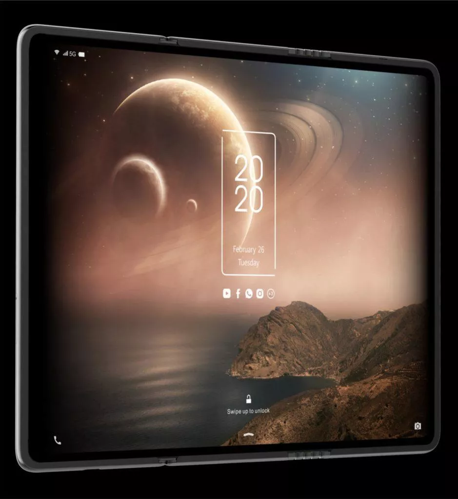TCL tablet displej se dvema ohyby 2