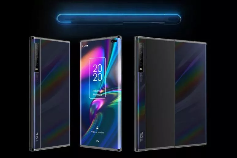 TCL telefon rolovací vysouvací displej TCL telefon rolovací vysouvací displej