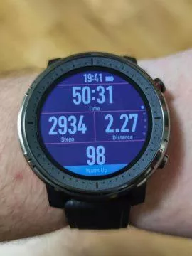 Xiaomi Amazfit Stratos 3 záznam cvičení 1