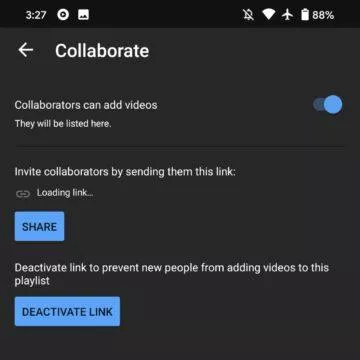 YouTube Music sdílená editace playlistů screen 2