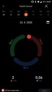 Aplikace Mobvoi tracking