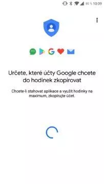 Aplikace Wear OS kopirovani uctu