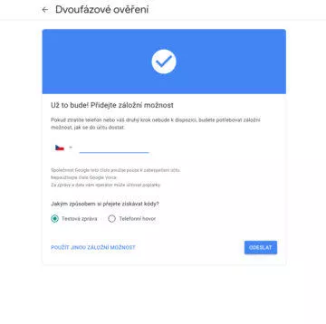 google účet zlepšení zabezpečení