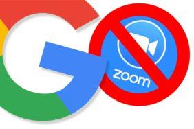 Google Zoom zákaz