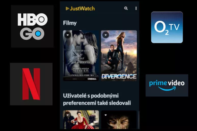 JustWatch - sledování filmů na Androidu JustWatch - sledování filmů na Androidu