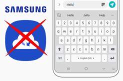 klávesnice Samsung Cloud konec zálohování