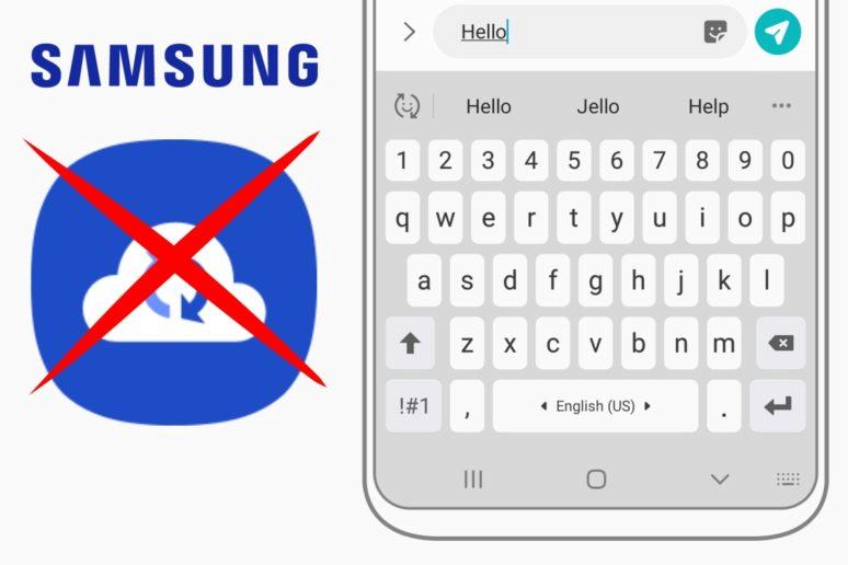 klávesnice Samsung Cloud konec zálohování