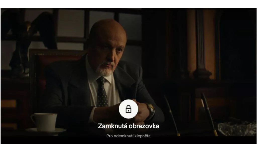 Netflix zamknutá obrazovka