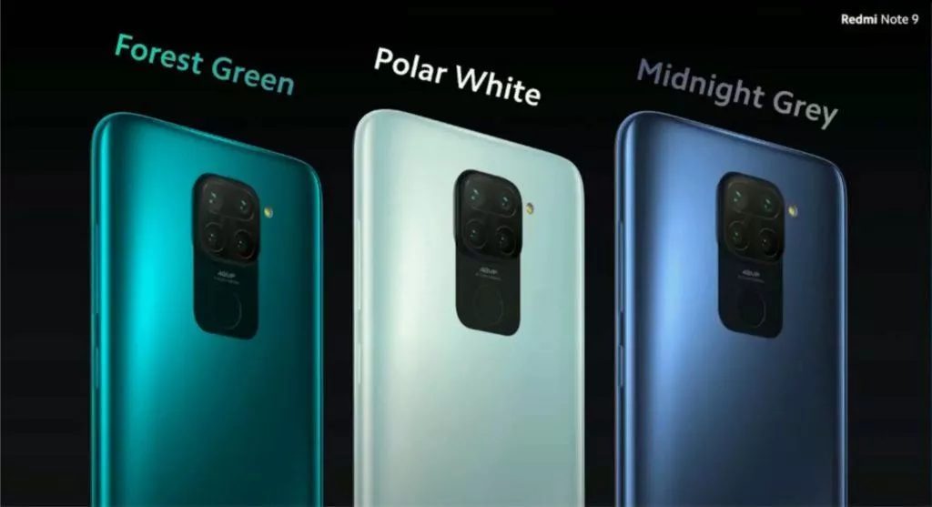 Redmi Note 9 barvy Redmi Note 9 barvy