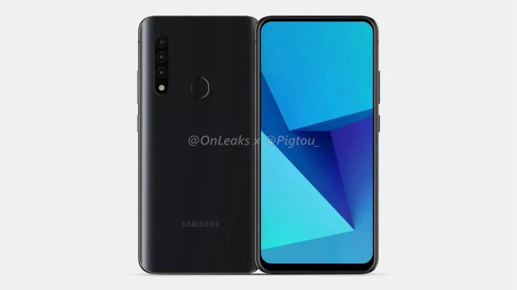Samsung výsuvný fotoaparát render 2