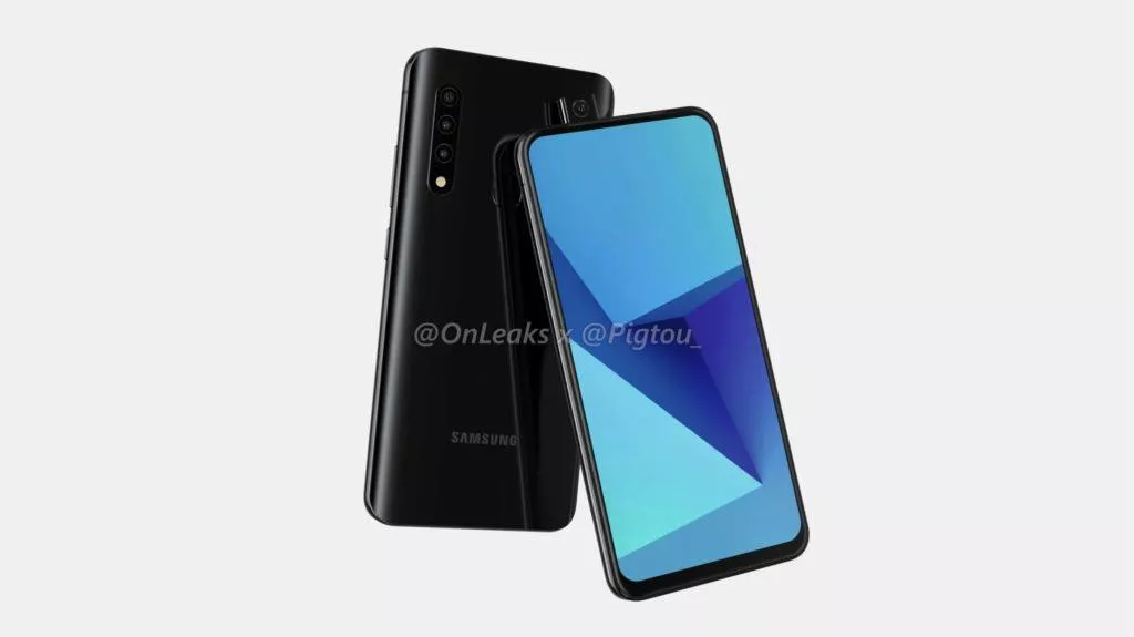 Samsung výsuvný fotoaparát render 3