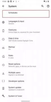 Android 11 Developer Preview 4 casove rozvrhy