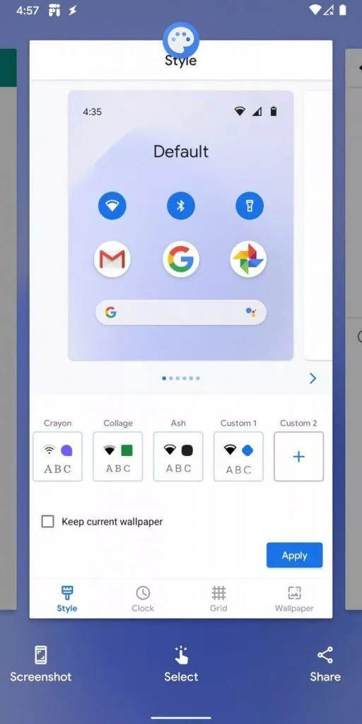 Android 11 Developer Preview 4 vyber obrazku a textu z nedavnych aplikaci tlacitko